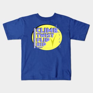 Pro Cliff Diver - Climb Twist Flip Rip Repeat Kids T-Shirt